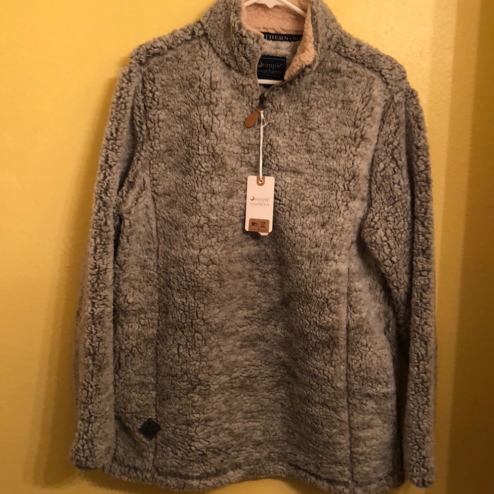 NEW Simply Southern sherpa pullover